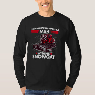 Camiseta Snowcat Man Pai Groomer Legal Winter Sport USA Fla
