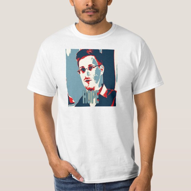 Camiseta Snowden dá-nos a ESPERANÇA!!! (Frente)