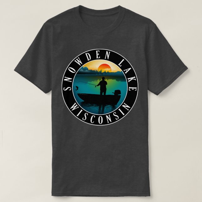 Camiseta Snowden Lake Wisconsin (Frente do Design)
