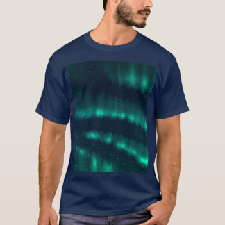 Camiseta Snowfall Aurora Borealis - Trabalho de arte de luz