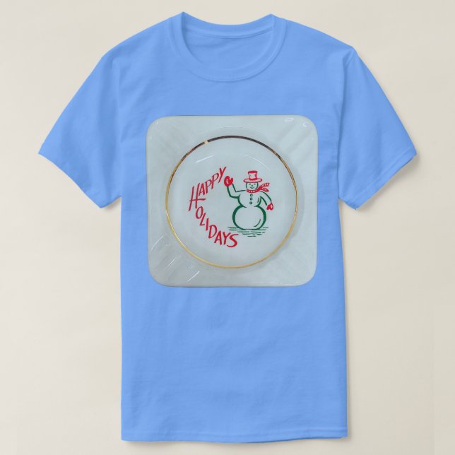 Camiseta Snowman Ashtray para o seu cano de corncob (Frente do Design)