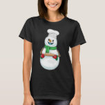 Camiseta Snowman Christmas Baker<br><div class="desc">Este design é o presente perfeito para um aniversário, Natal e outras celebrações. É adequado para mulheres, homens e crianças.</div>