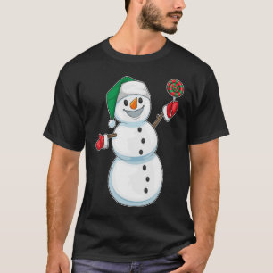 Camiseta Snowman Christmas Lollipop