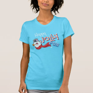 Camiseta Snowman™ congelado Feliz Jolly Divertido