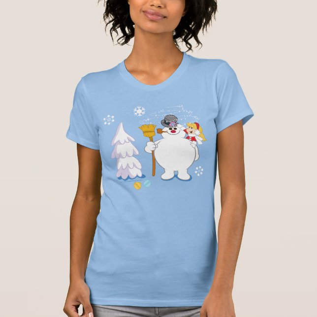 Camiseta Snowman™ congelado | Frosty & Karen Winter Diverti (Frente)