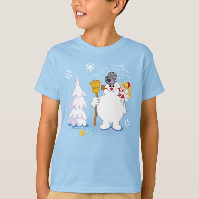 Camiseta Snowman™ congelado | Frosty & Karen Winter Diverti (Frente)