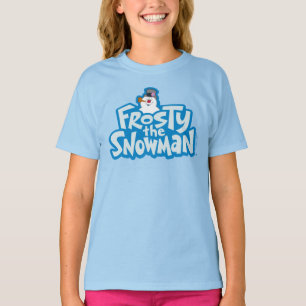Camiseta Snowman™ congelado Logotipo empilhado congelad