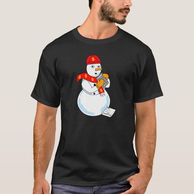 Camiseta Snowman Contabilista (Frente)