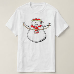 Camiseta Snowman de Natal