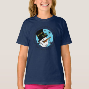 Camiseta Snowman Deixe-o nevar