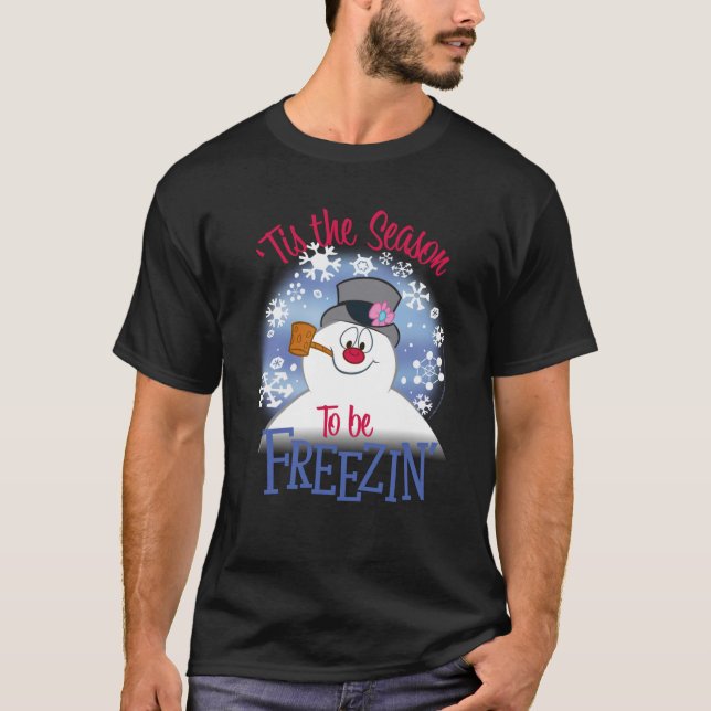 Camiseta Snowman É A Época De Freezin Sw (Frente)