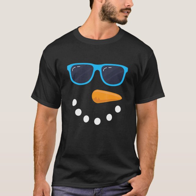 Camiseta Snowman Face Sunvidles Figurino (Frente)