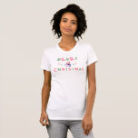 Camiseta Snowman Felry Christmas T-Shirt<br><div class="desc">festivo</div>