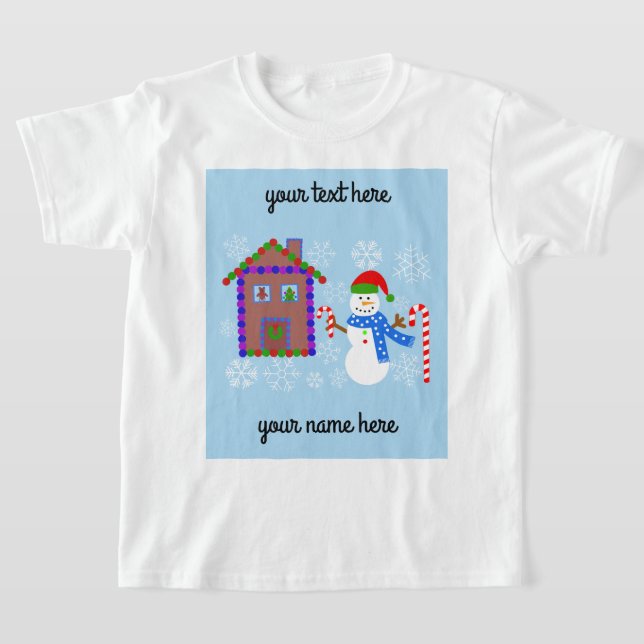 Camiseta Snowman & House #1 T-Shirt (Postura )