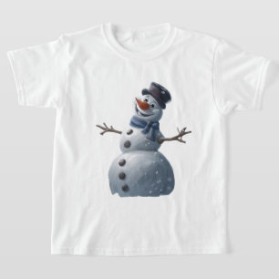 Camiseta Snowman Kids T-Shirt congelado