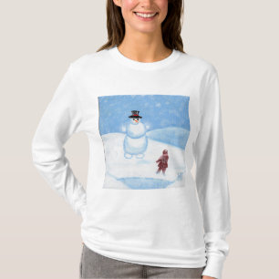 Camiseta Snowman Long Sleeve T for Women by JML