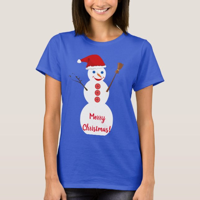Camiseta Snowman Natal (Frente)