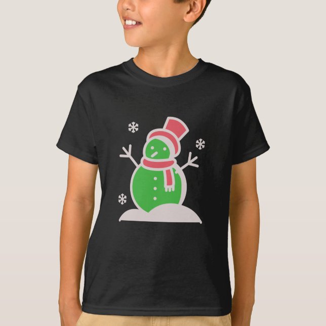 Camiseta Snowman Natal (Frente)