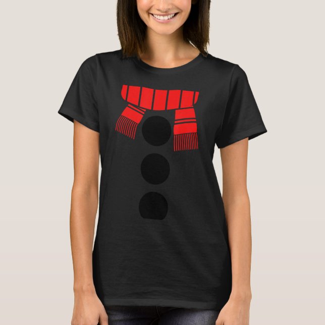 Camiseta Snowman Shirt Adult Kids Men Women White Snowman C (Frente)