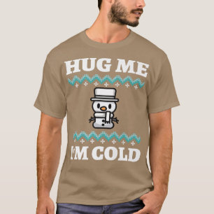 Camiseta Snowman Ugly Christmas Sweater Ugly Hanukkah Hug M