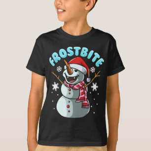 Camiseta Snowman Vampiro Natal Engraçado Xmas