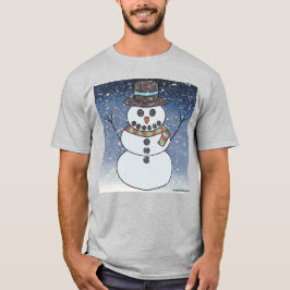 Camiseta Snowman w/BG (vívido) - Camisa-luz masculina