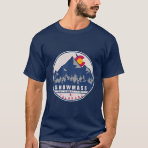 Camiseta Snowmass Colorado Retro Sunset Ski Souvenirs