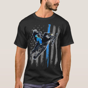 Camiseta Snowmobile Men Snowmobile Men Americano Andando em