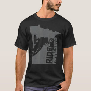 Camiseta Snowmobile Ride Minnesota Snowmobiling Motor Sled