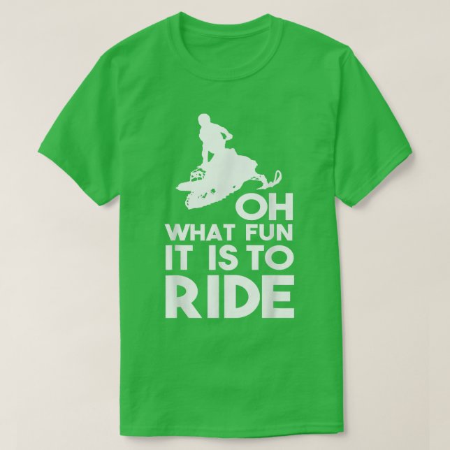 Camiseta Snowmobile Riding (Frente do Design)