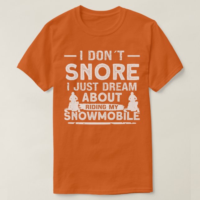 Camiseta Snowmobile Riding Snowmobiler Esportes de inverno (Frente do Design)