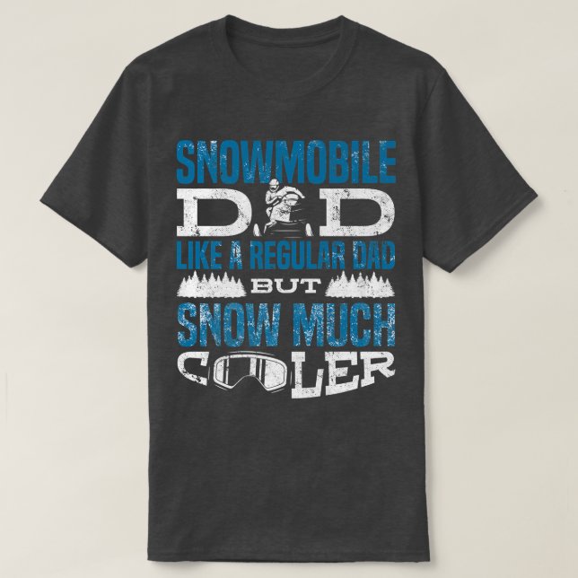 Camiseta Snowmobile Riding Snowmobiling Snow Fa Muito Mais  (Frente do Design)