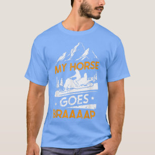 Camiseta Snowmobile Rodando Meu Cavalo Vai Braaaap