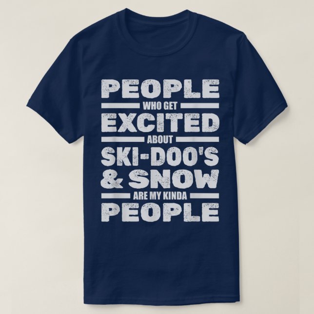 Camiseta Snowmobile SkiDoo's Winter Snowmobil (Frente do Design)
