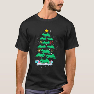 Camiseta Snowmobile Sled Árvore De Natal Xmas Para Snowmobi