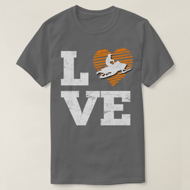 Camiseta Snowmobile Snowmobile Snowmobile Sledge (Frente do Design)