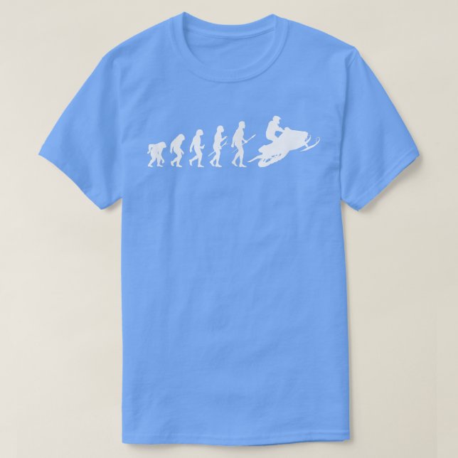 Camiseta Snowmobile Snowmobiler Human Evolution Snowmobilin (Frente do Design)