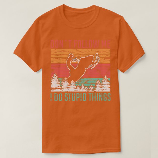 Camiseta Snowmobile Snowmobiling Vintage (Frente do Design)