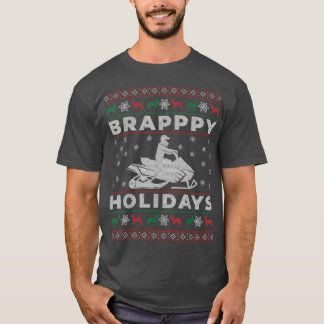 Camiseta Snowmobile Ugly Christmas Sweater Gift para Snowmo
