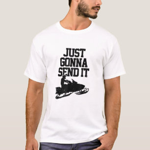 Camiseta Snowmobile Vai Enviar Um Motor Engraçado Gif