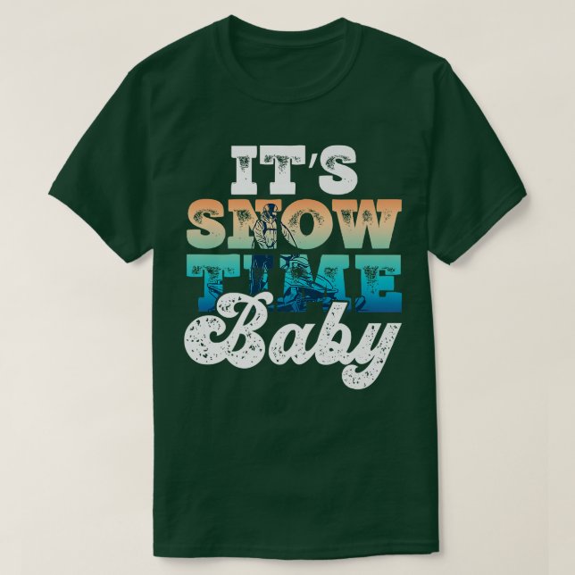 Camiseta Snowmobiler E Motor Snowmobile Sled (Frente do Design)