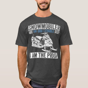 Camiseta Snowmobiler E Snowmobile Motor Sled Riding
