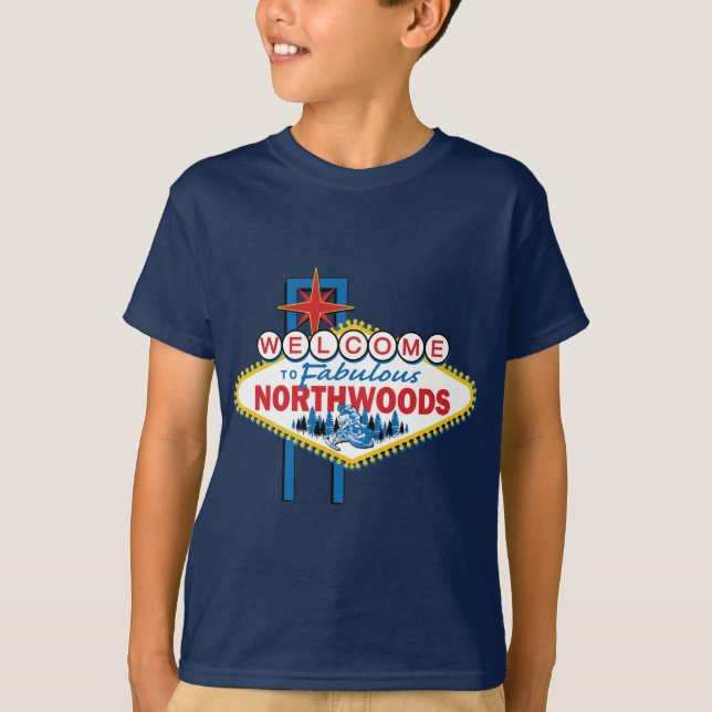 Camiseta Snowmobiling/Bem-vindo ao Noroeste (Frente)