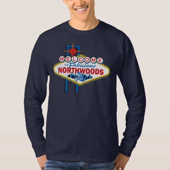 Camiseta Snowmobiling/Bem-vindo ao Noroeste (Frente)
