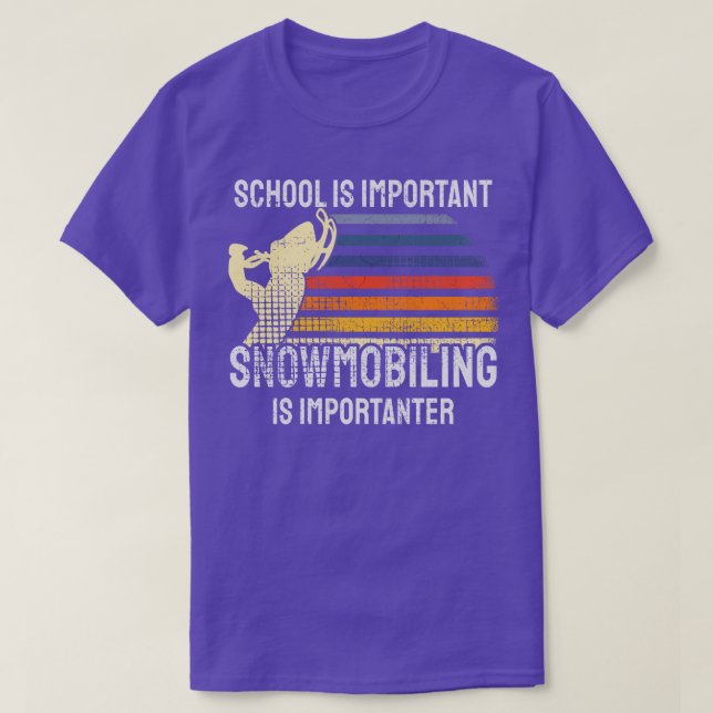 Camiseta Snowmobiling Snowmobile 3 (Frente do Design)