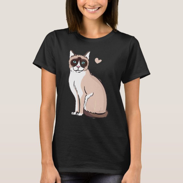 Camiseta Snowshoe Cat Funny (Frente)