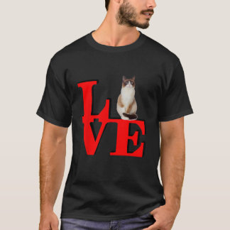 Camiseta Snowshoe Love Park Eu adoro o meu gato