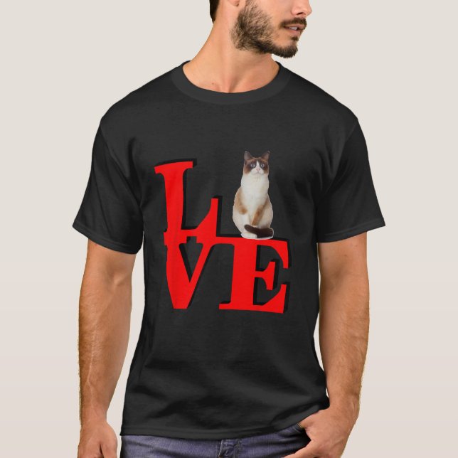 Camiseta Snowshoe Love Park Eu adoro o meu gato (Frente)