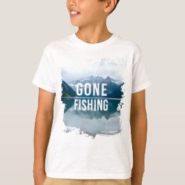 Camiseta Snowy Mountain Lake Partiu a Pesca