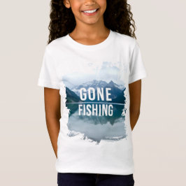 Camiseta Snowy Mountain Lake Partiu a Pesca
